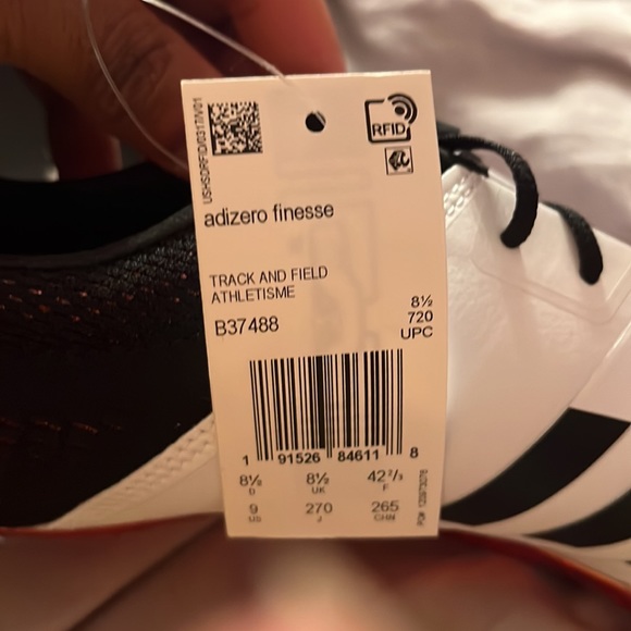 NEVER WORN Adizero Finesse Size 9 Track Spikes - Picture 5 of 5